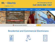 Tablet Screenshot of edmonton.mrelectric.com